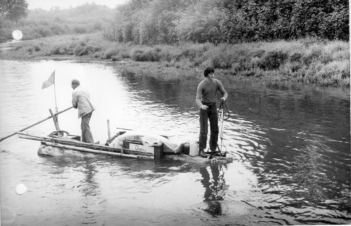 1.8.1984 - František Rychnovský s vnukemu na cestě do Štětína