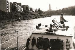 5.10.1978 - plavba po Ostravici v pozadí Ostravská radnice 2